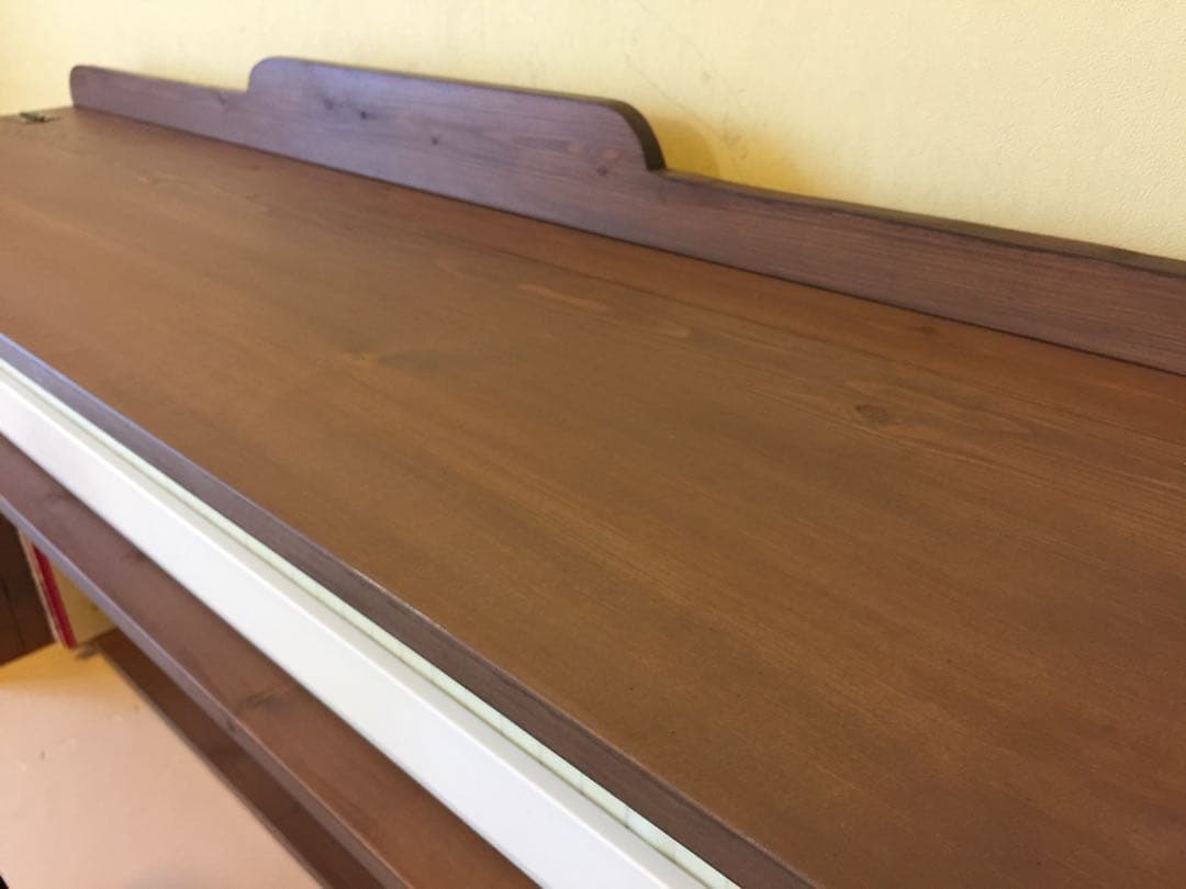 組立不要！完成品！サイズオーダー可能！電子ピアノキーボード台&勉強机&収納ラック