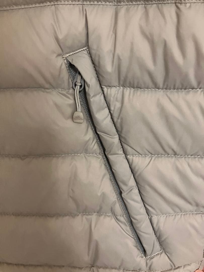 DANTON グレー キルティングダウンベスト 34