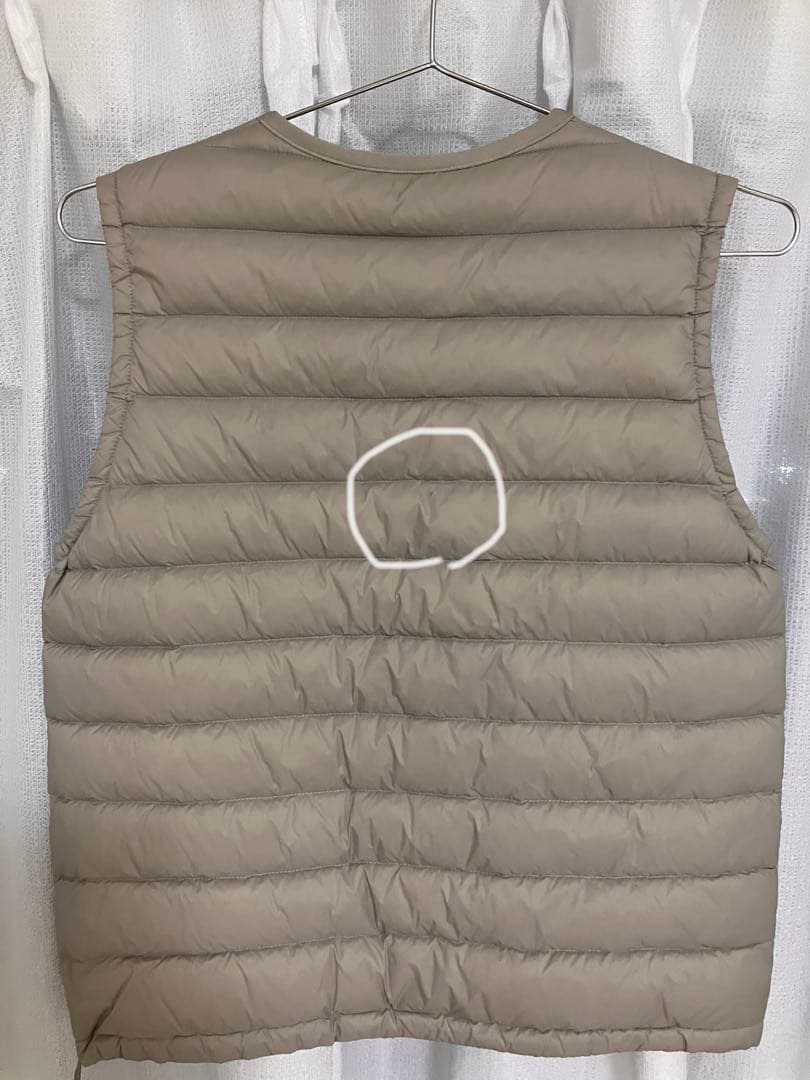 DANTON グレー キルティングダウンベスト 34