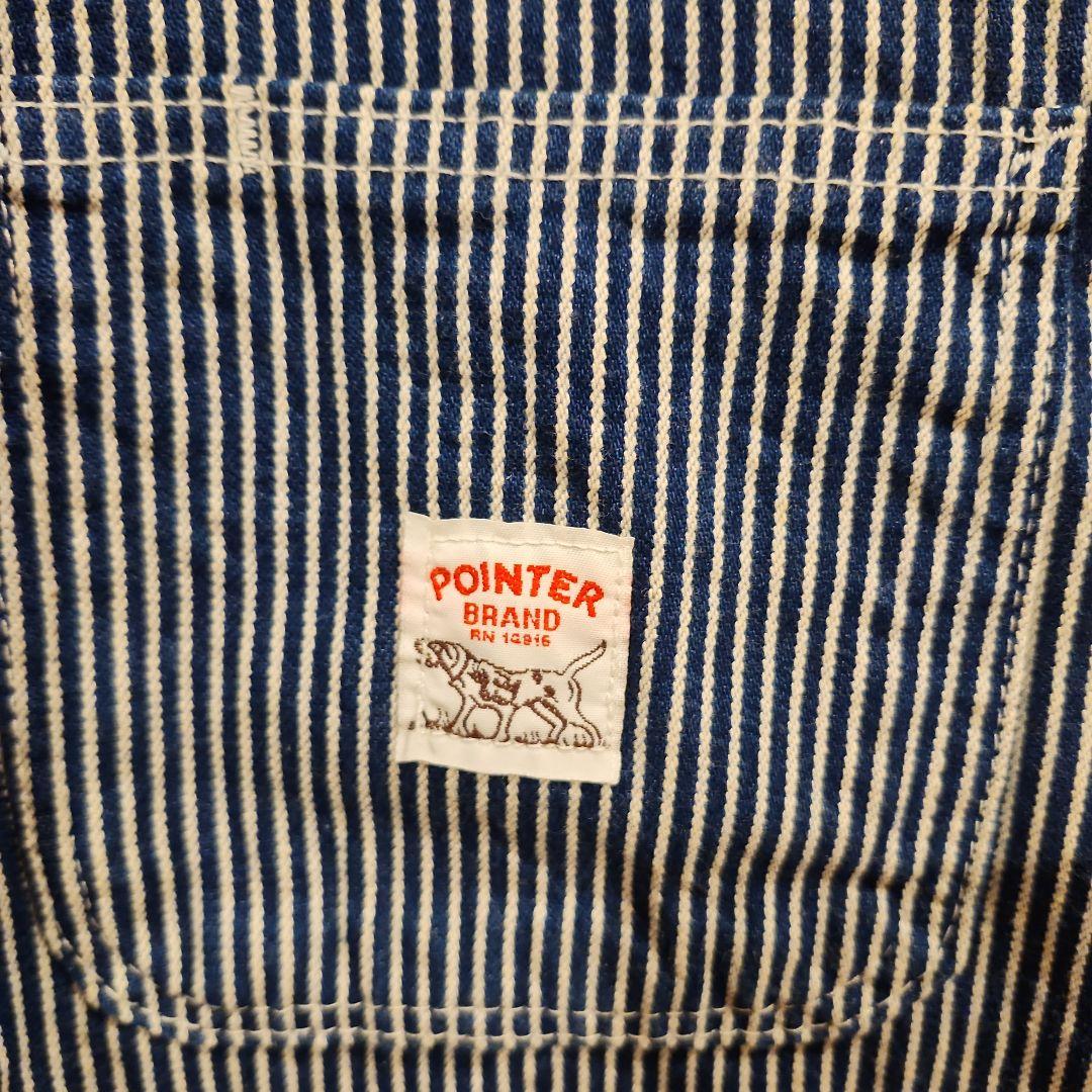 POINTER BRANDカバーオール　ヒッコリーストライプ　USA製　L