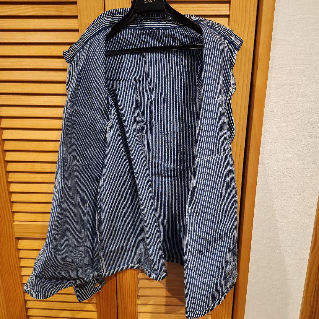 POINTER BRANDカバーオール　ヒッコリーストライプ　USA製　L