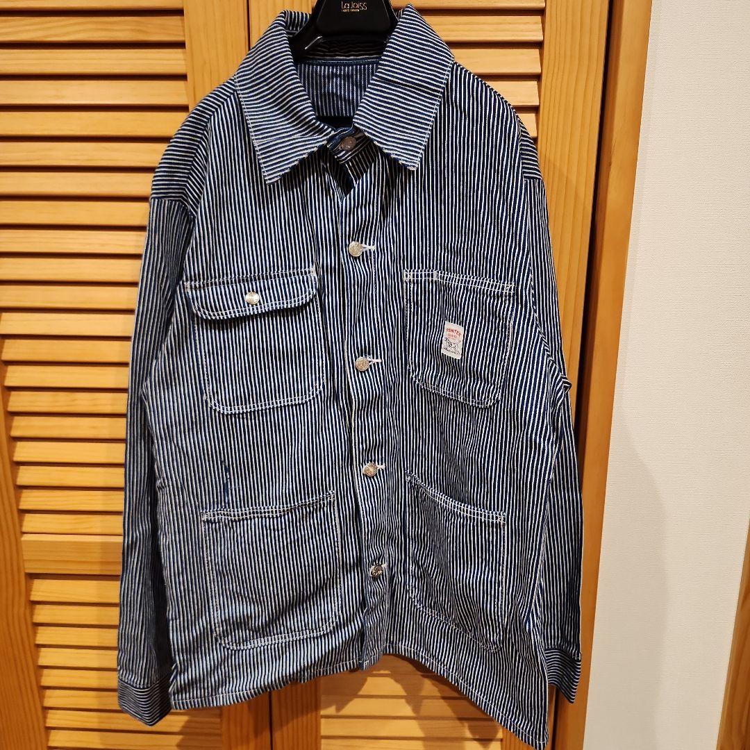 POINTER BRANDカバーオール　ヒッコリーストライプ　USA製　L