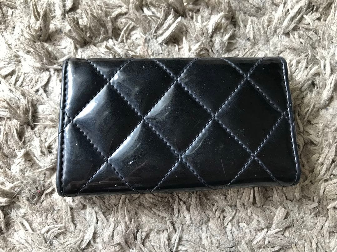 CHANEL キルティング ブラックキーケース