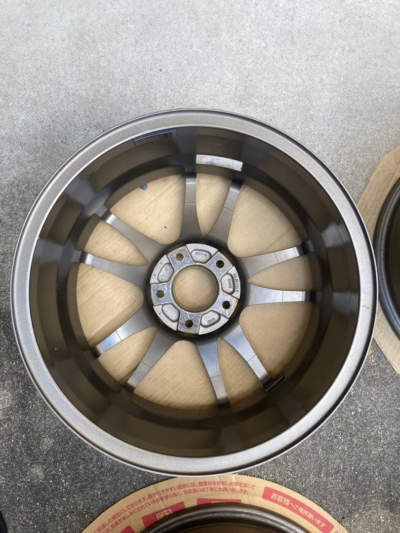 17インチ 7.0JJ DIREZZA ブロンズゴールド4本　名古屋市引き取り