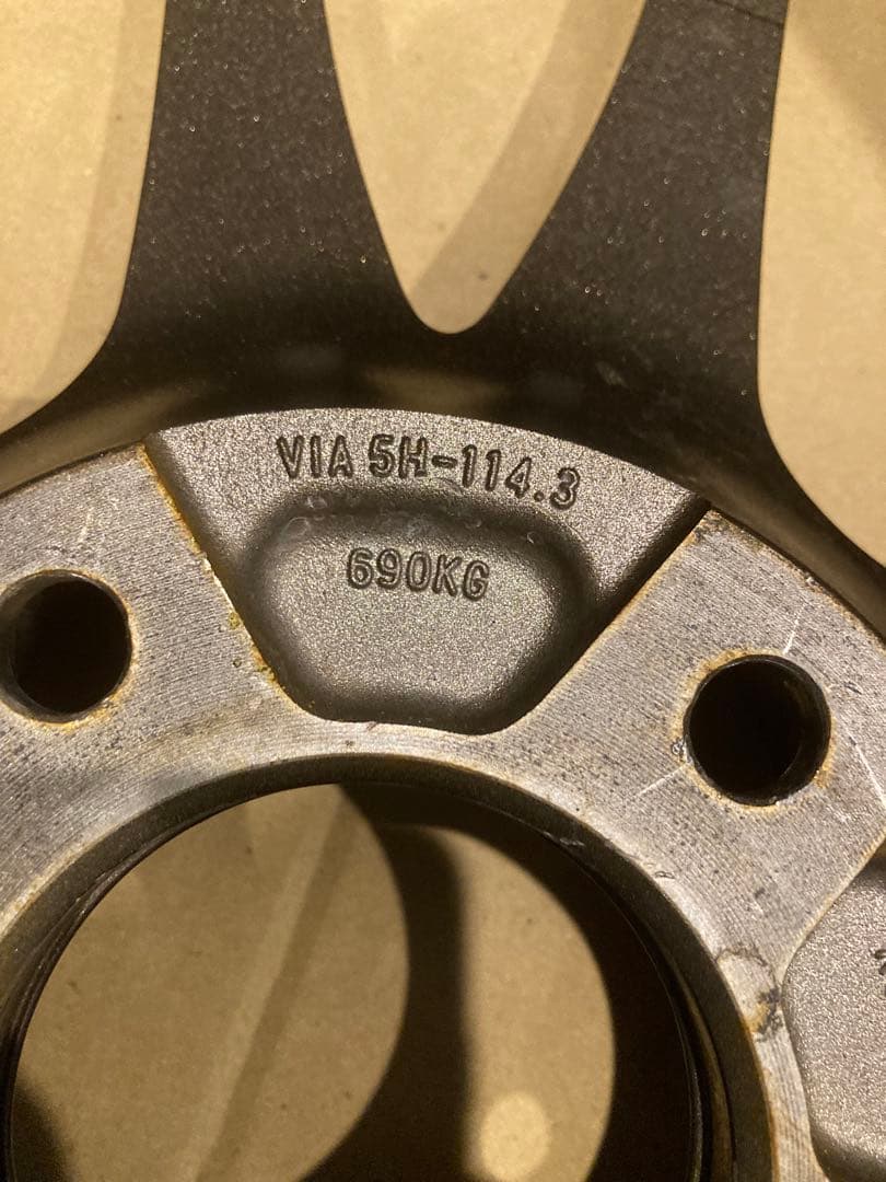 17インチ 7.0JJ DIREZZA ブロンズゴールド4本　名古屋市引き取り