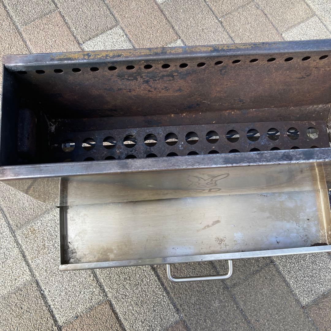 DOD めちゃもえファイヤー焚き火台 ステンレス製　笑's グリルプレートおまけ