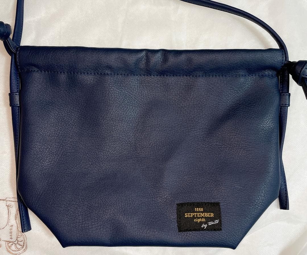 【未使用】コブクロ　九月八日　ドローストリングバッグ グレー 巾着バッグ