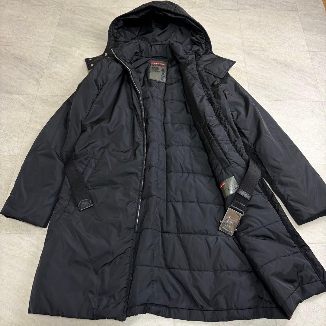 訳あり　PRADA SPORTS プラダスポーツ ロングコート ベルト付き