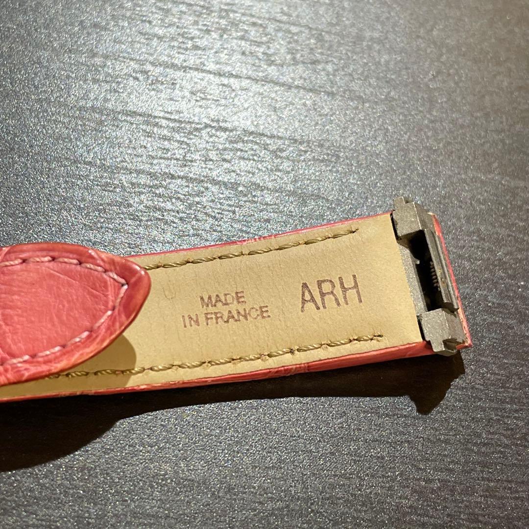 カルティエ　ロードスター　バックル　純正　クロコダイル　ベルト