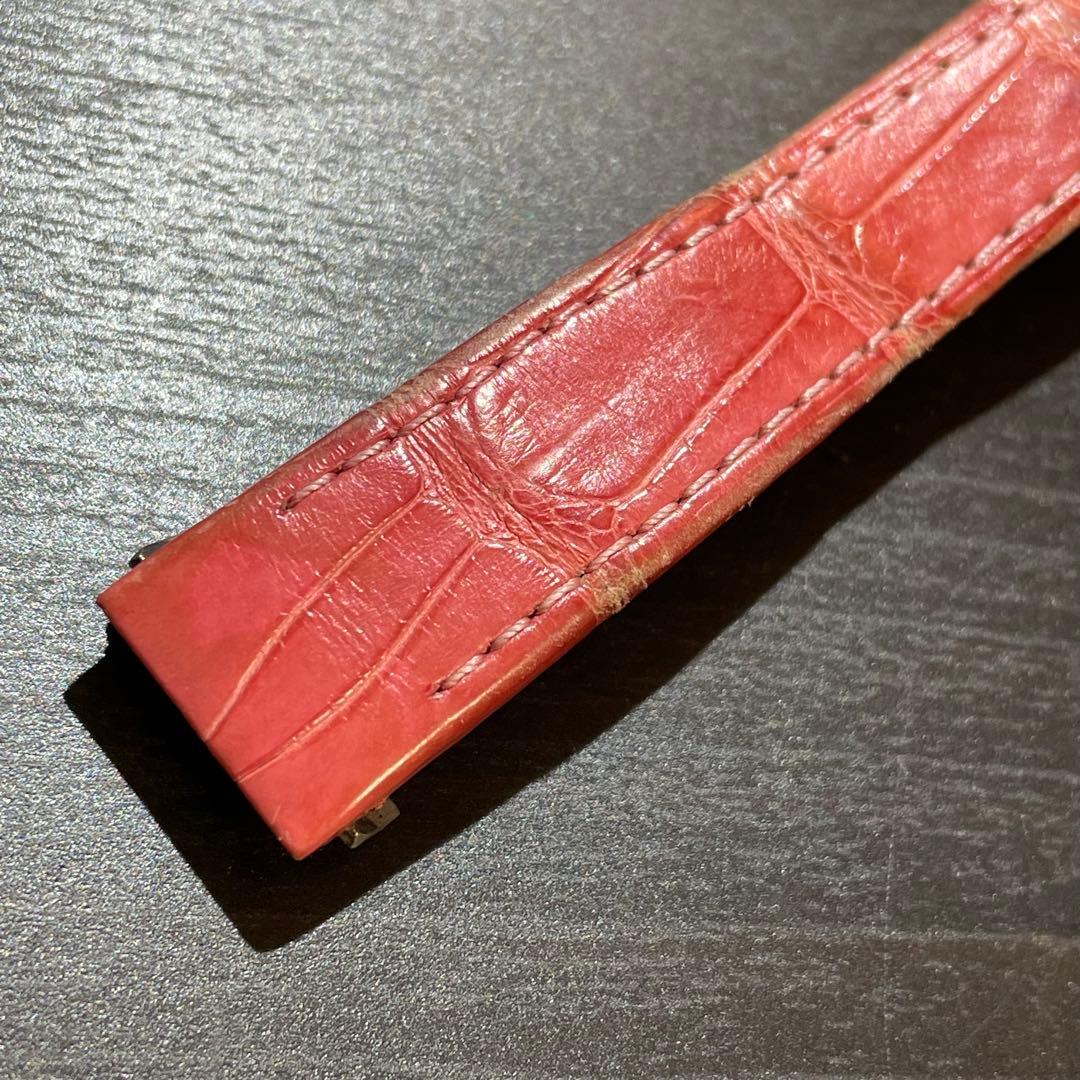 カルティエ　ロードスター　バックル　純正　クロコダイル　ベルト