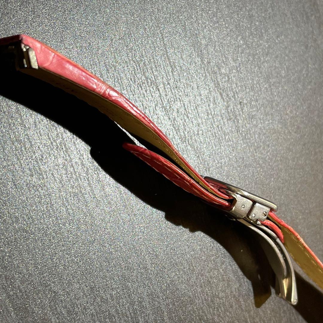 カルティエ　ロードスター　バックル　純正　クロコダイル　ベルト