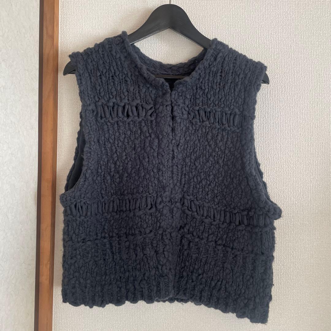 【新品】北欧　暮らしの道具店　ウール混のチャンキーニットベスト