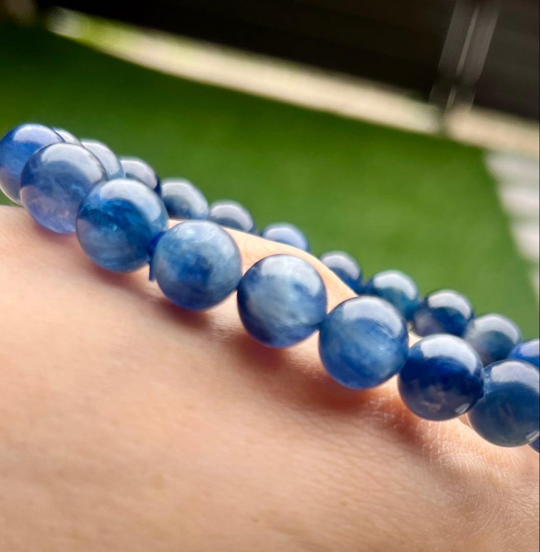 高品質カイヤナイト✨キャッツアイ効果ᗢᘏ੭天然石！集中力！受験！ダイエット