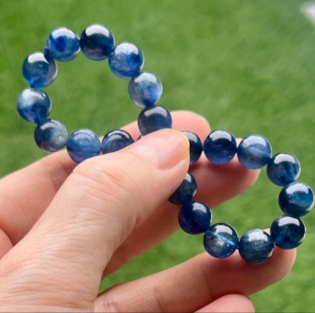 高品質カイヤナイト✨キャッツアイ効果ᗢᘏ੭天然石！集中力！受験！ダイエット