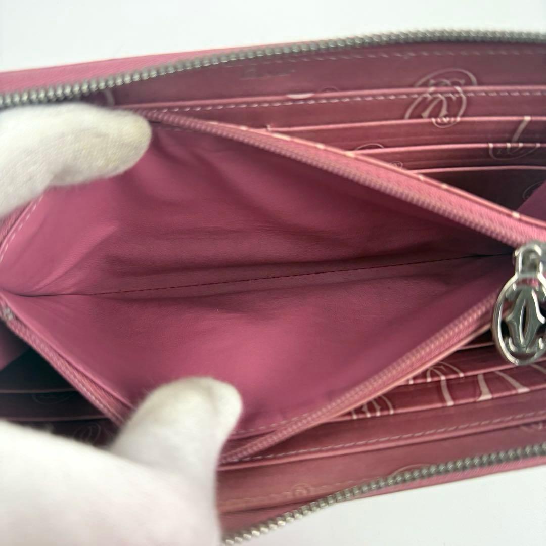 Cartier カルティエ ハッピーバースデー ラウンドファスナー 長財布