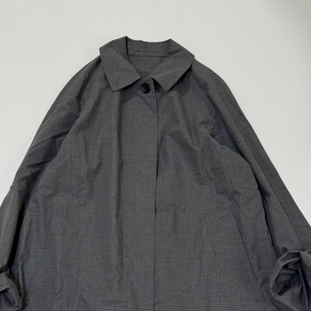 マーガレットハウエル　ロングコート ステンカラー Aライン 日本製　春秋