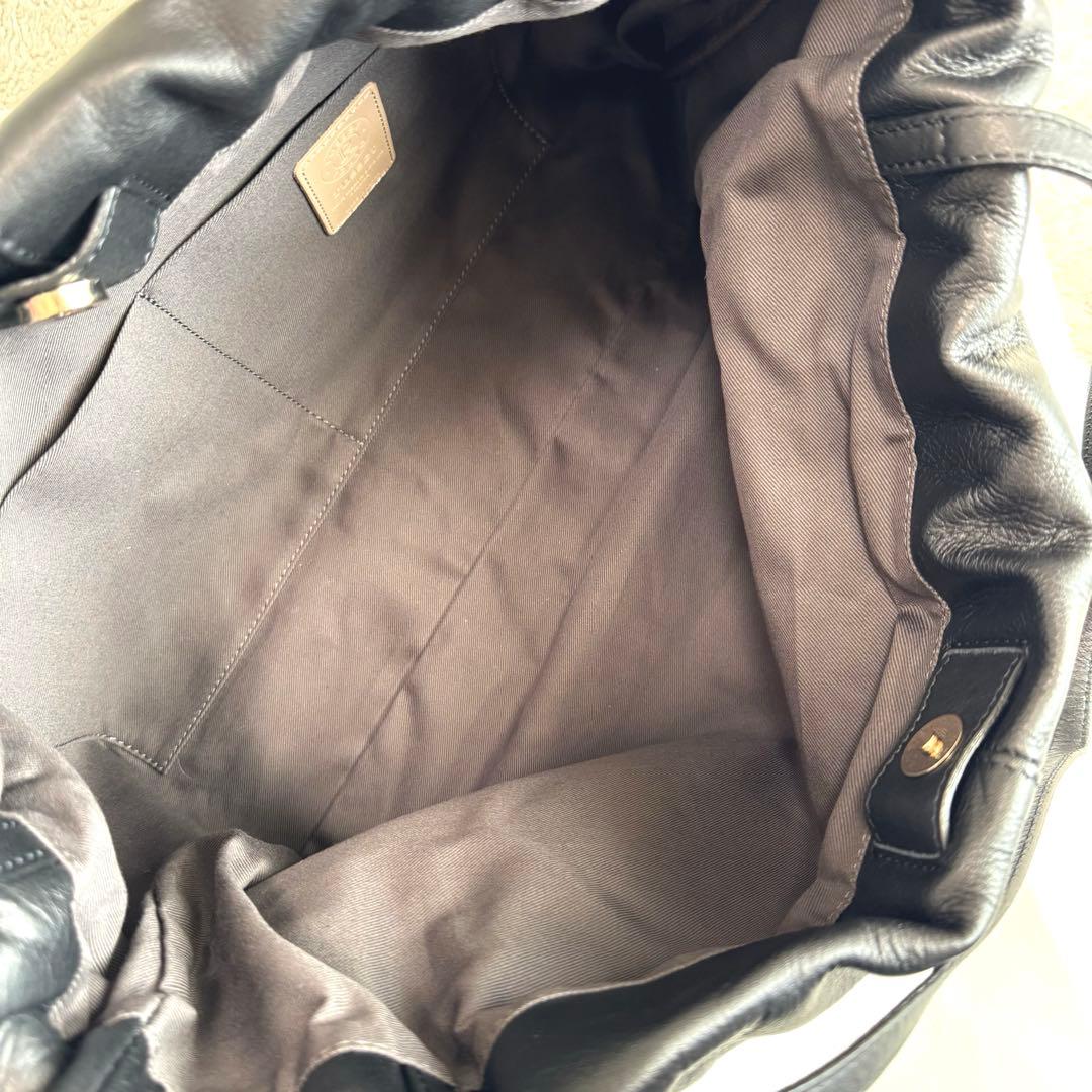 新品未使用 russet ラシット ギャザートートバッグ ブラック 新作 A4可