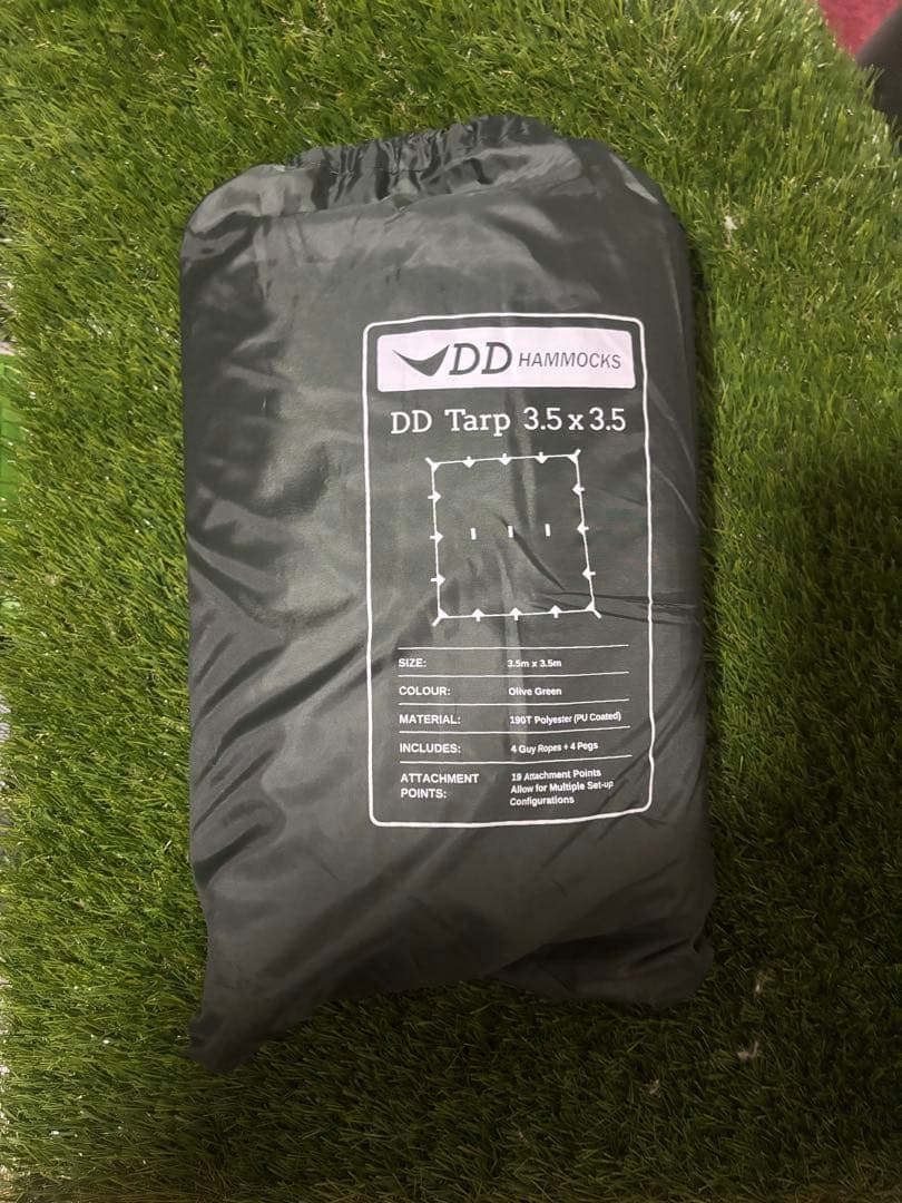 DD タープ3.5 x 3.5 グリーン