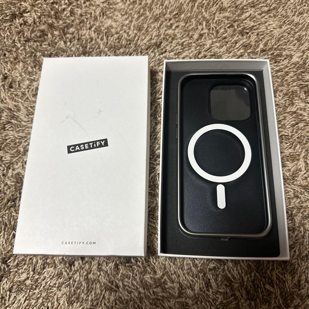 CASETiFY iPhone14Pro ミラー シルバーバンパーケース