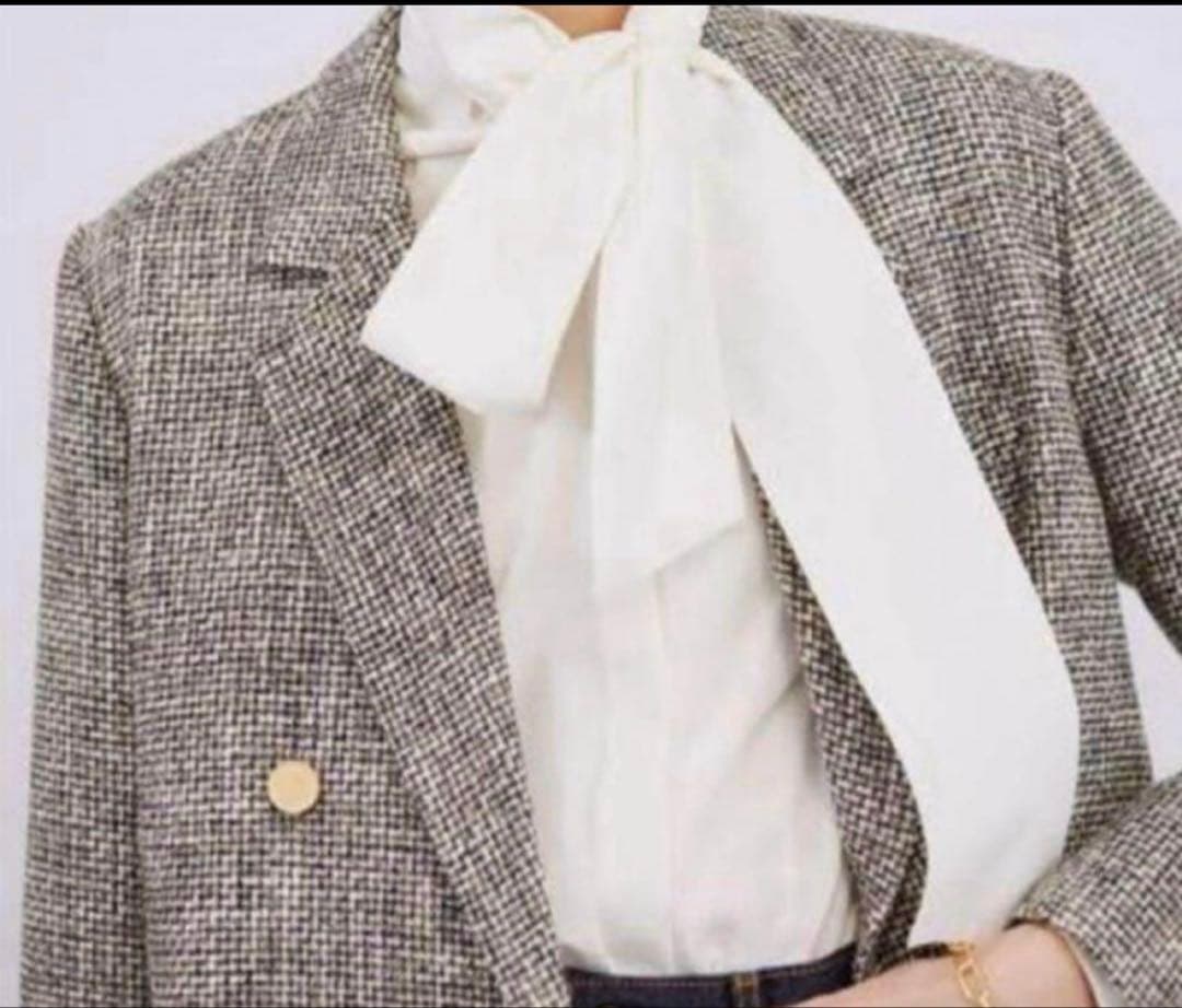 ミラオーウェン BAILA掲載 ツイード ダブルブレストジャケット美品