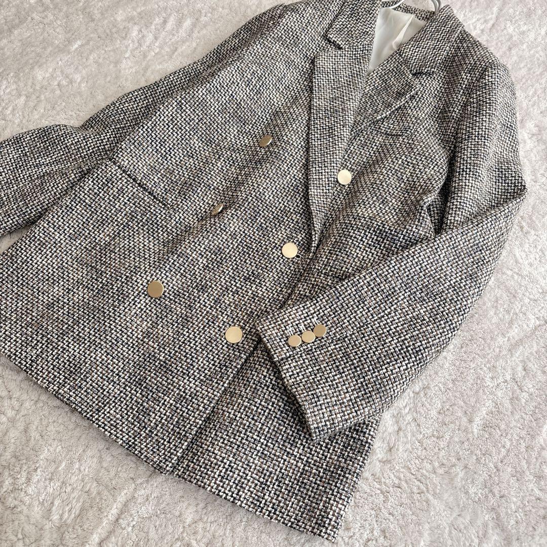 ミラオーウェン BAILA掲載 ツイード ダブルブレストジャケット美品