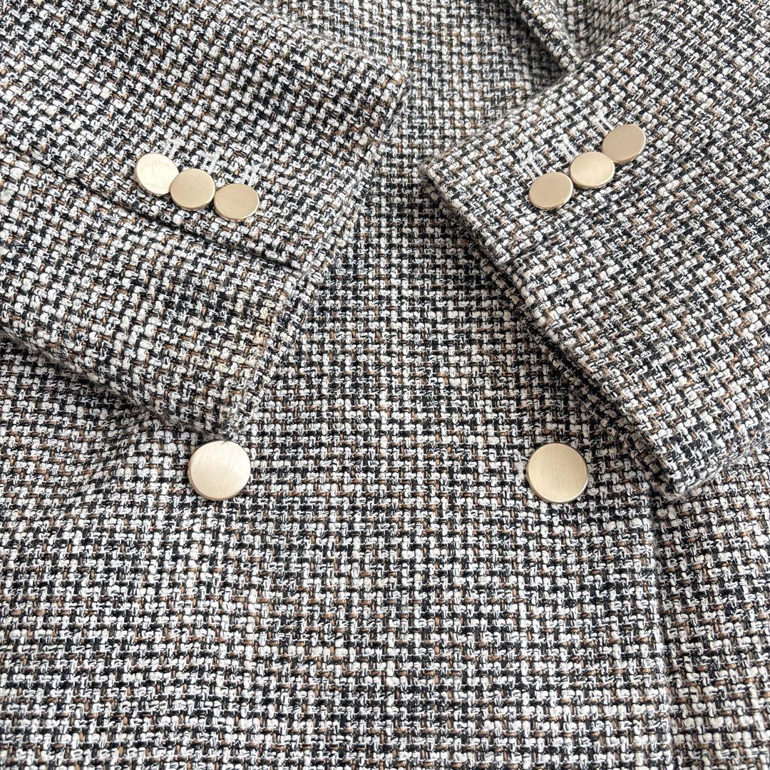 ミラオーウェン BAILA掲載 ツイード ダブルブレストジャケット美品