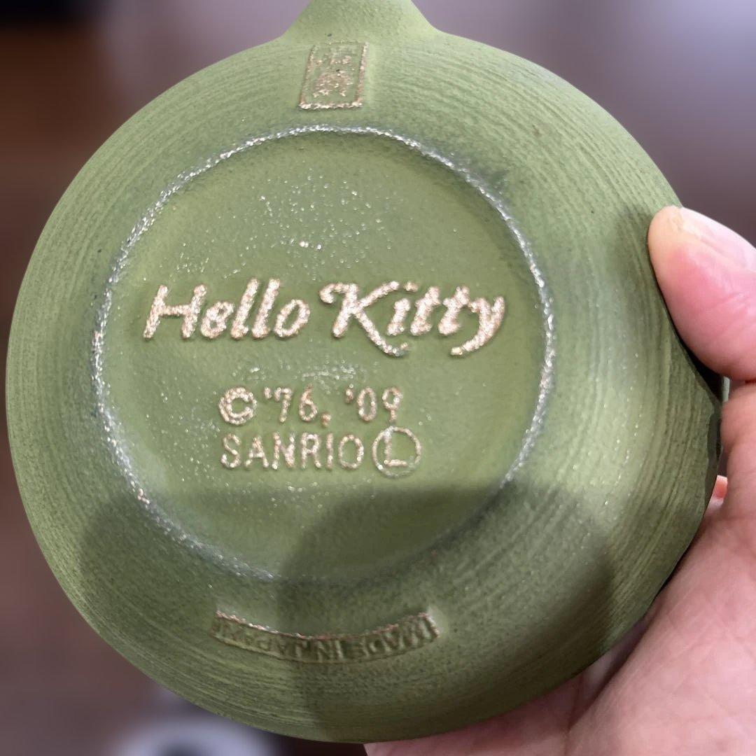 ハローキティ 鉄瓶 緑色 未使用