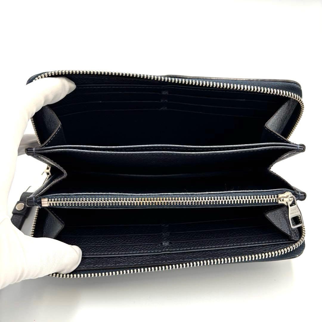 ルイヴィトン 長財布 ジッピーウォレット アンプラント ネイビー M62069