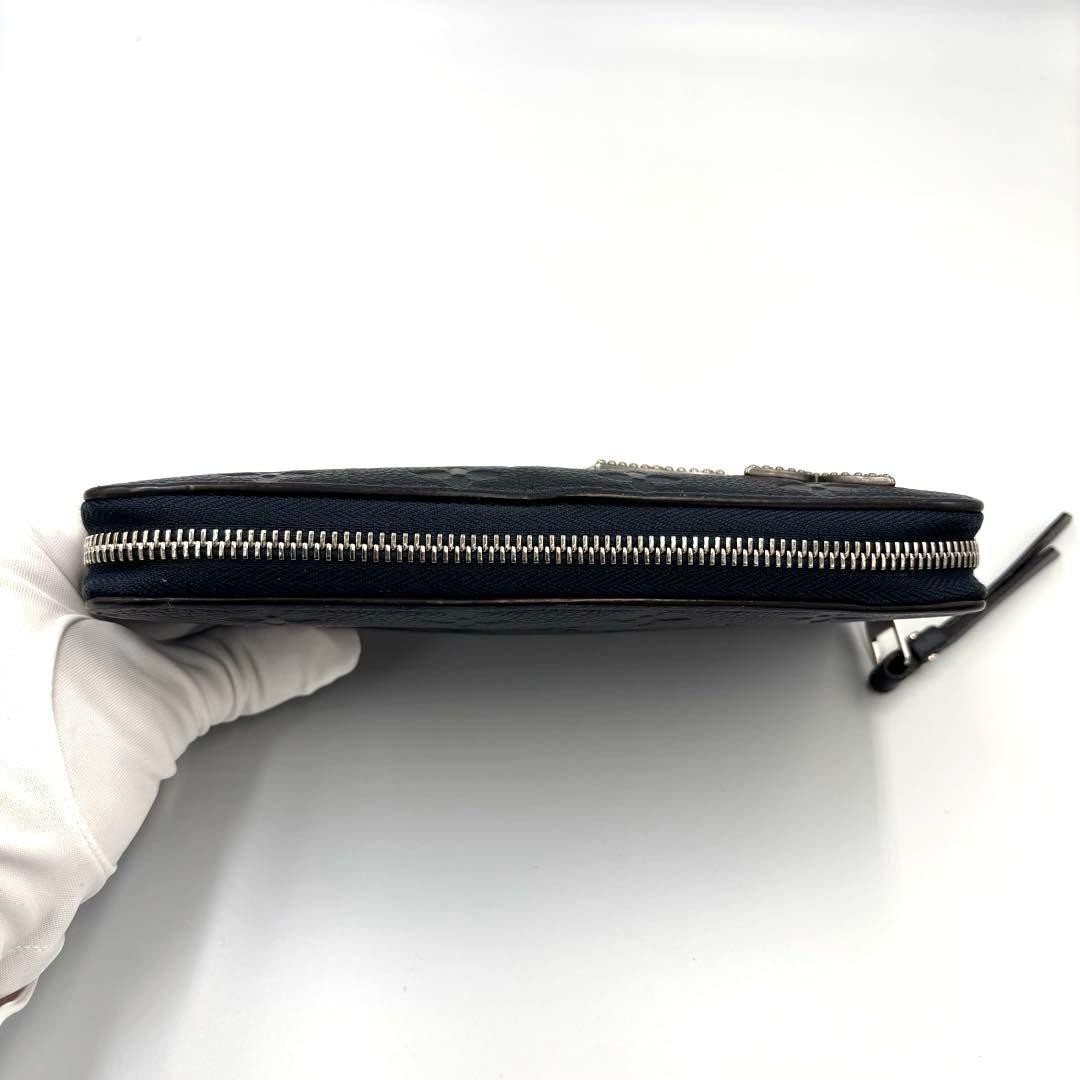 ルイヴィトン 長財布 ジッピーウォレット アンプラント ネイビー M62069