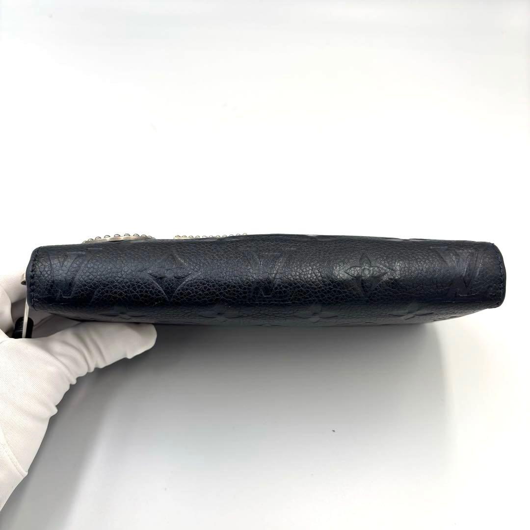 ルイヴィトン 長財布 ジッピーウォレット アンプラント ネイビー M62069