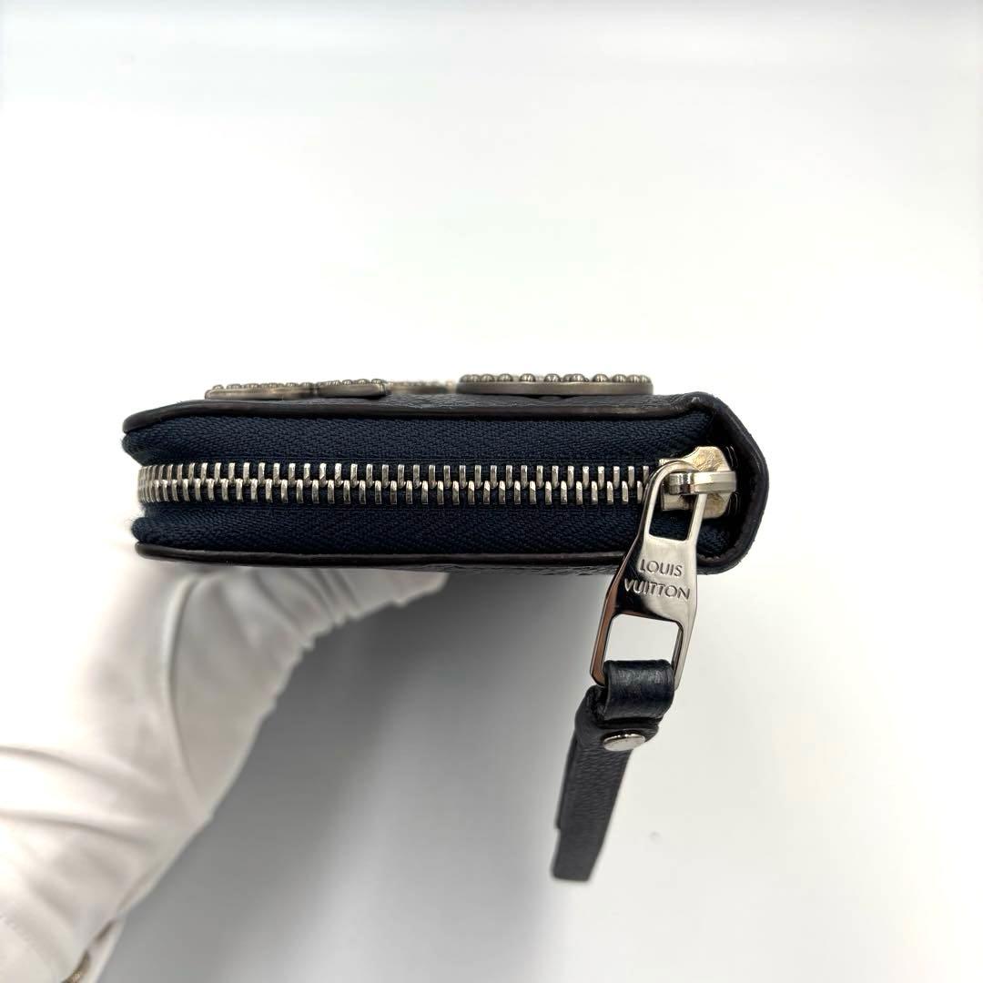 ルイヴィトン 長財布 ジッピーウォレット アンプラント ネイビー M62069