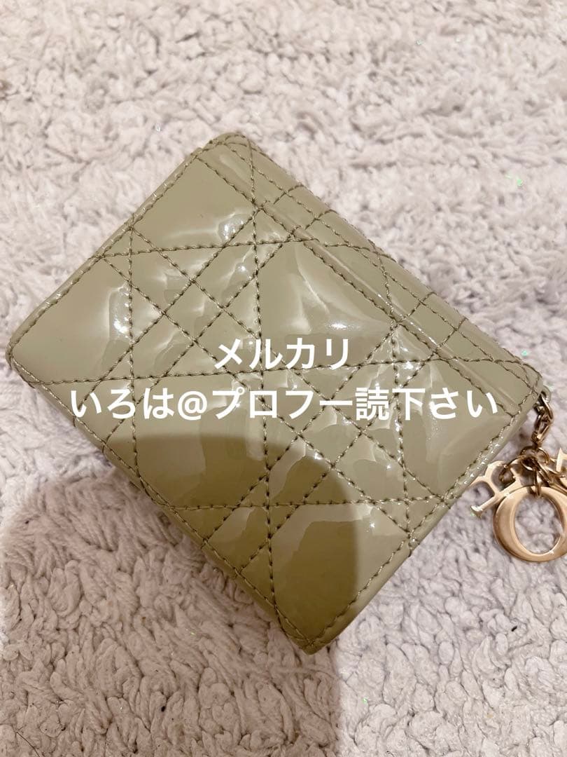 デ*ア様 【日本限定色】Dior レディディオール ロータスウォレット 折り財布