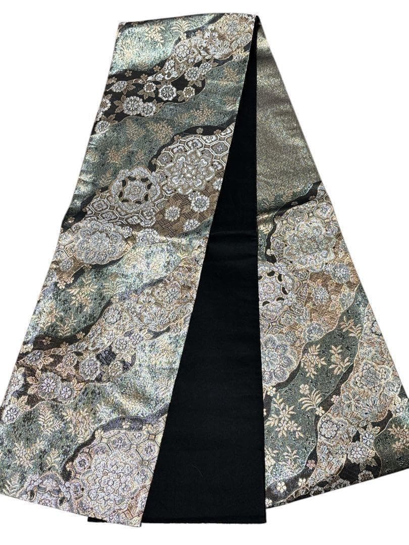 A21 袋帯　美品　［慶祝］華文　金銀糸　振袖向き　フォーマル　着物