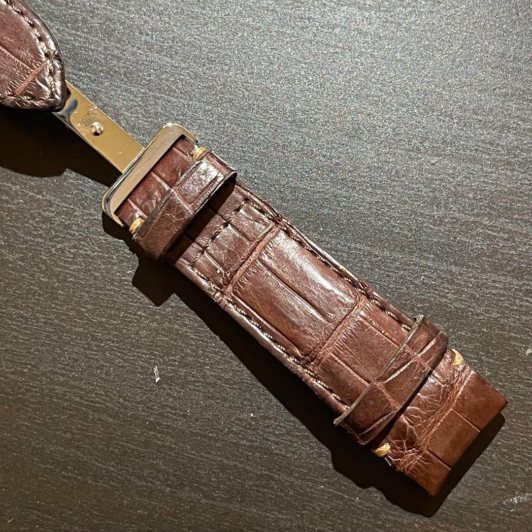 セイコー SEIKO 純正 マット クロコダイル ベルトDバックル　20ミリ