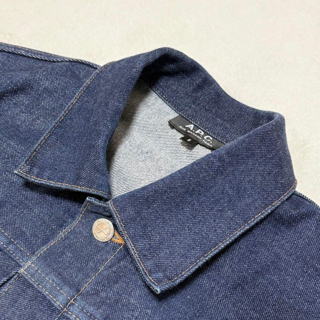 【濃紺美品】A.P.C. アーペーセー デニムジャケット Gジャン 1st 大戦