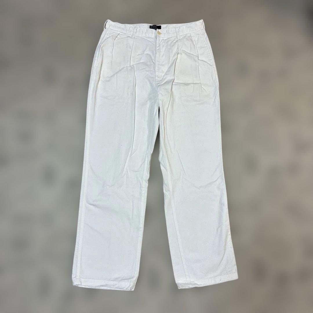 80s Ralph Lauren ポロチノ　最初期　タロンジップ　ツータック