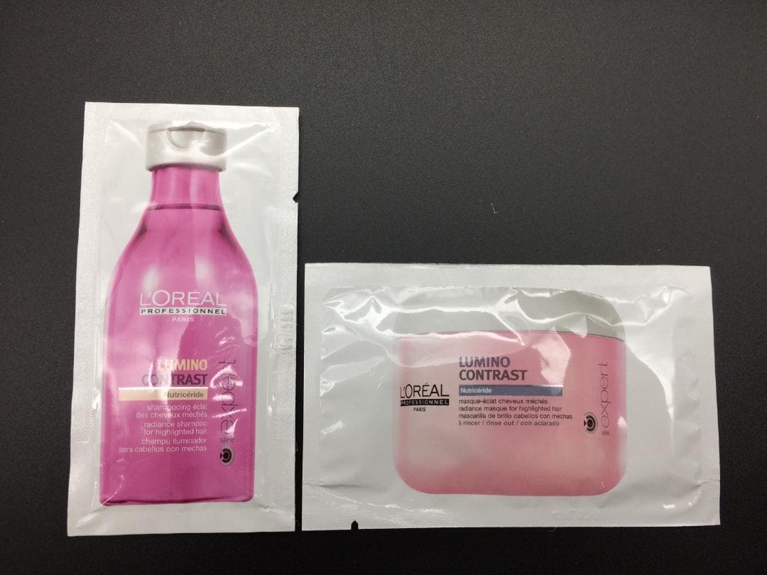 【ロレアル】ルミノコントラスト　シャンプー10ml×60・マスク15g×60