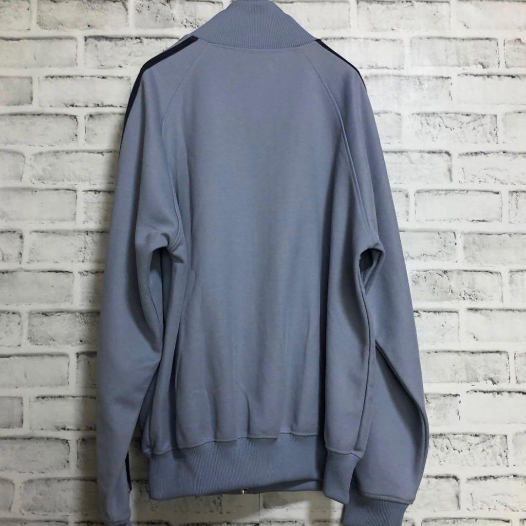 90s⭐️Fred Perry トラックジャケットS 刺繍 vintage青灰×紺