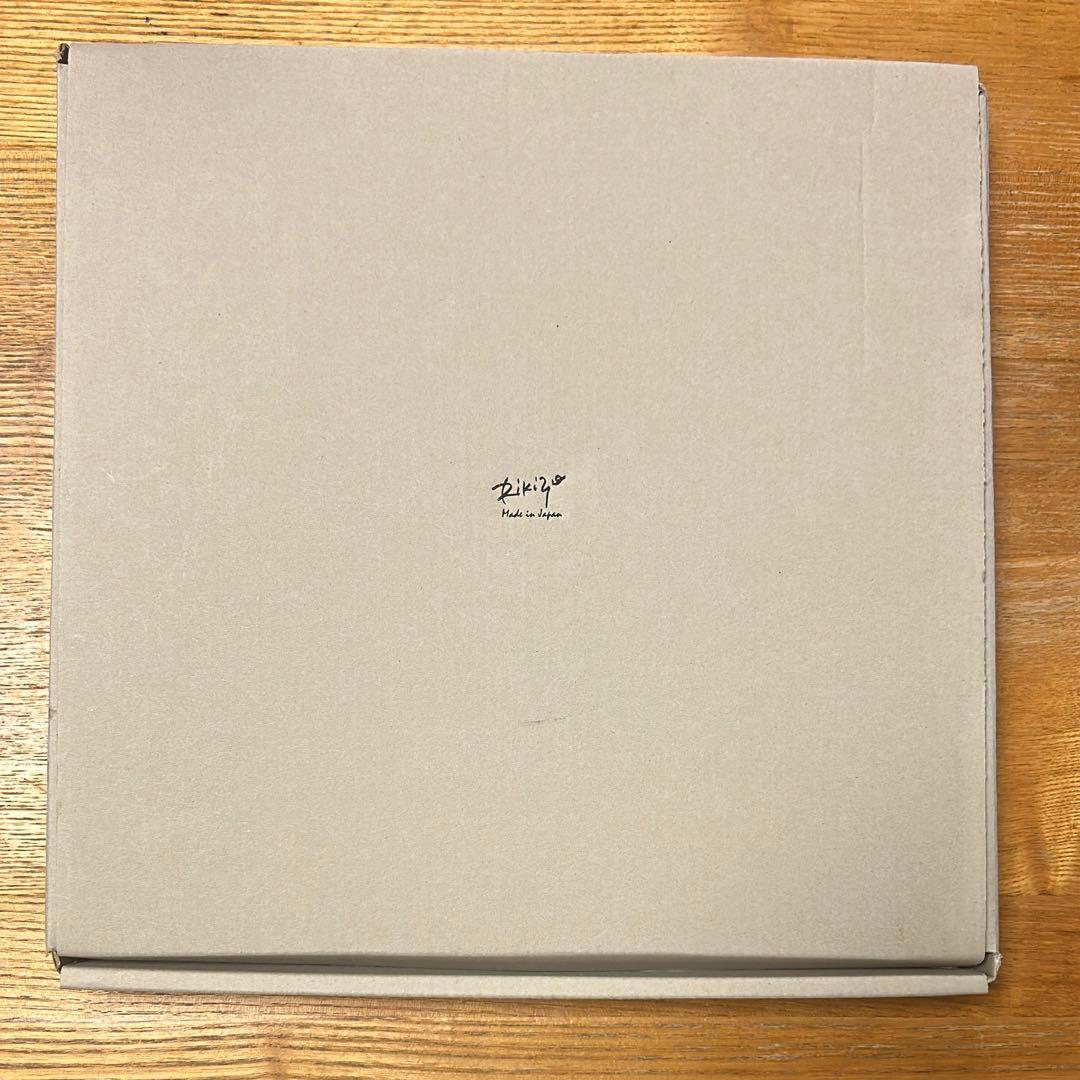 笠間焼 Rikizo ベニェ リムプレート　LL ブラック