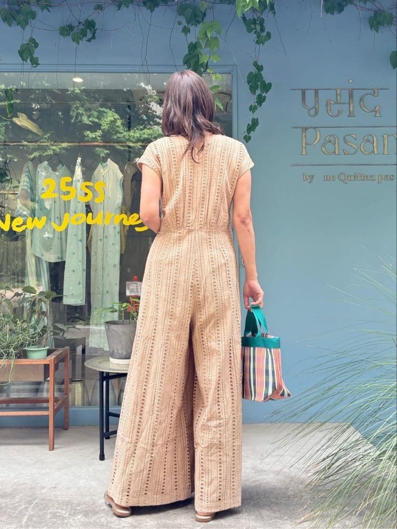 新品未使用　ne Quittez オールインワン　ベージュ　Sサイズ