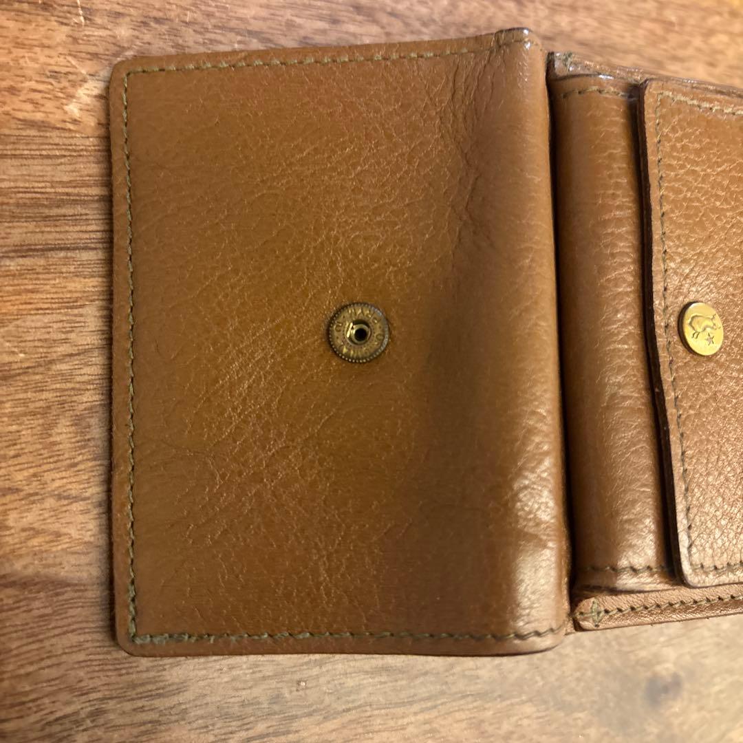 【日本限定】IL BISONTE 折り財布 トリフォルドウォレット ロゴビアンコ