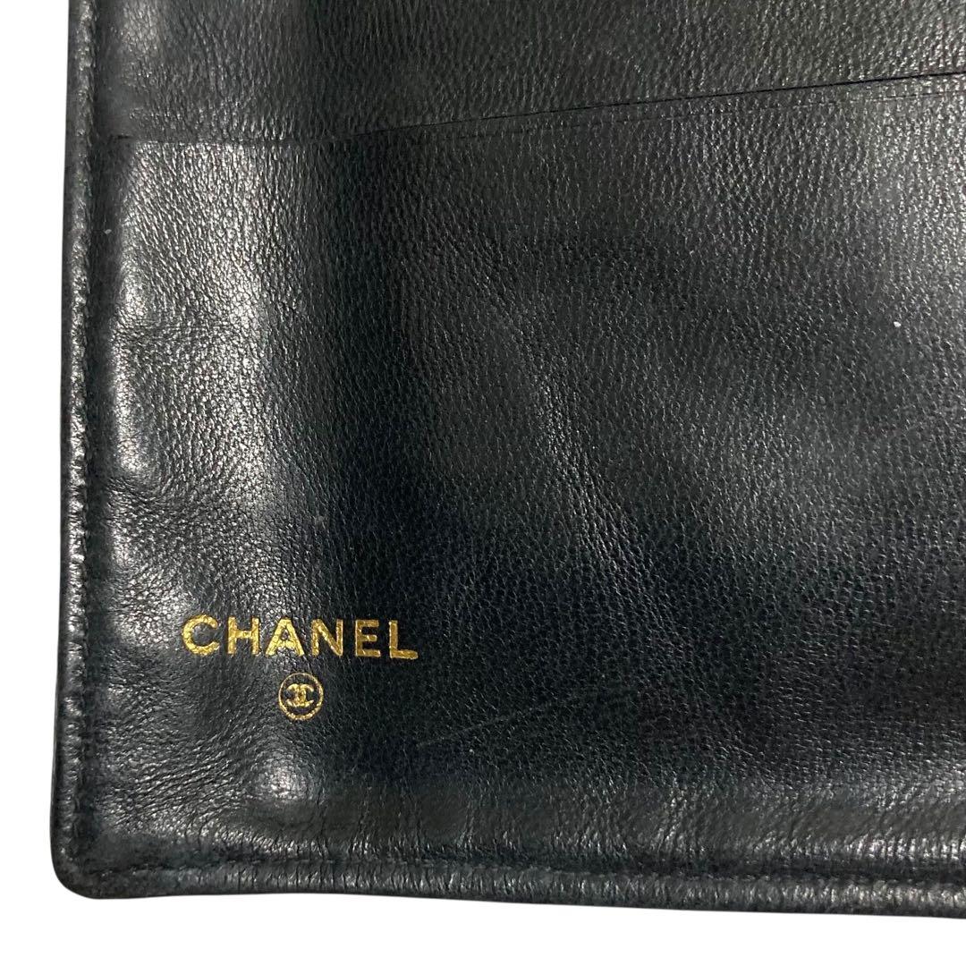 CHANEL 　ガマ口　長財布　ウォレット　ココマーク　ブラック黒　小銭入れ