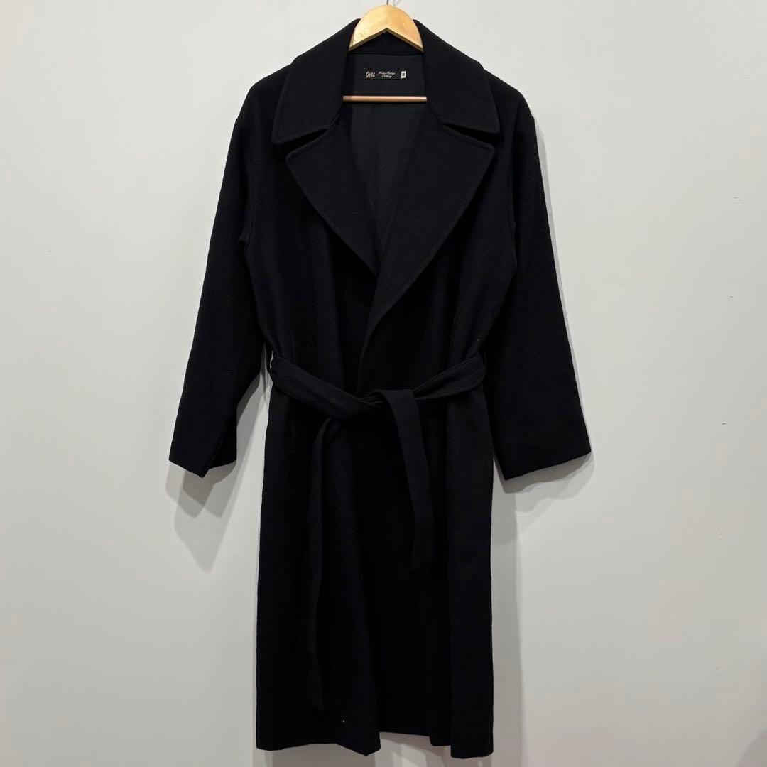 美品 東洋 GOLD MILLING WOOL WRAP COAT M ブラック