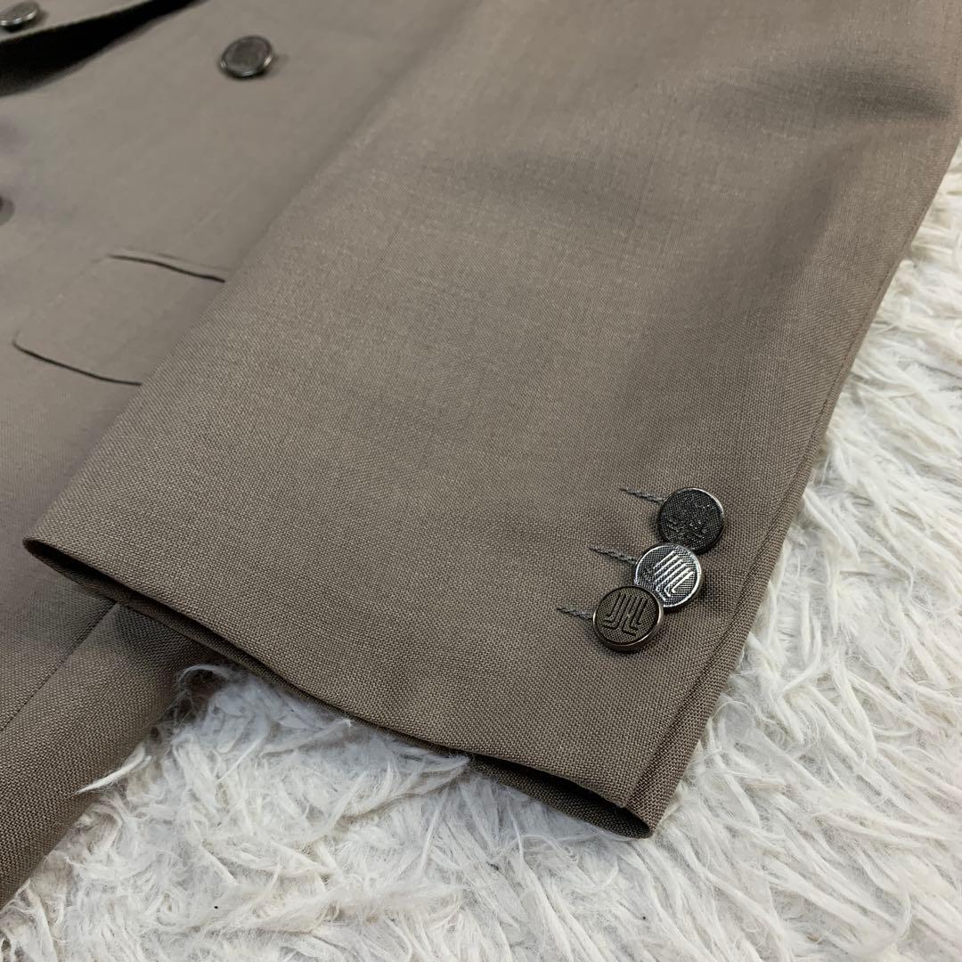 【極美品】LANVIN ダブルスーツセットアップ メタルボタン ビンテージ XL