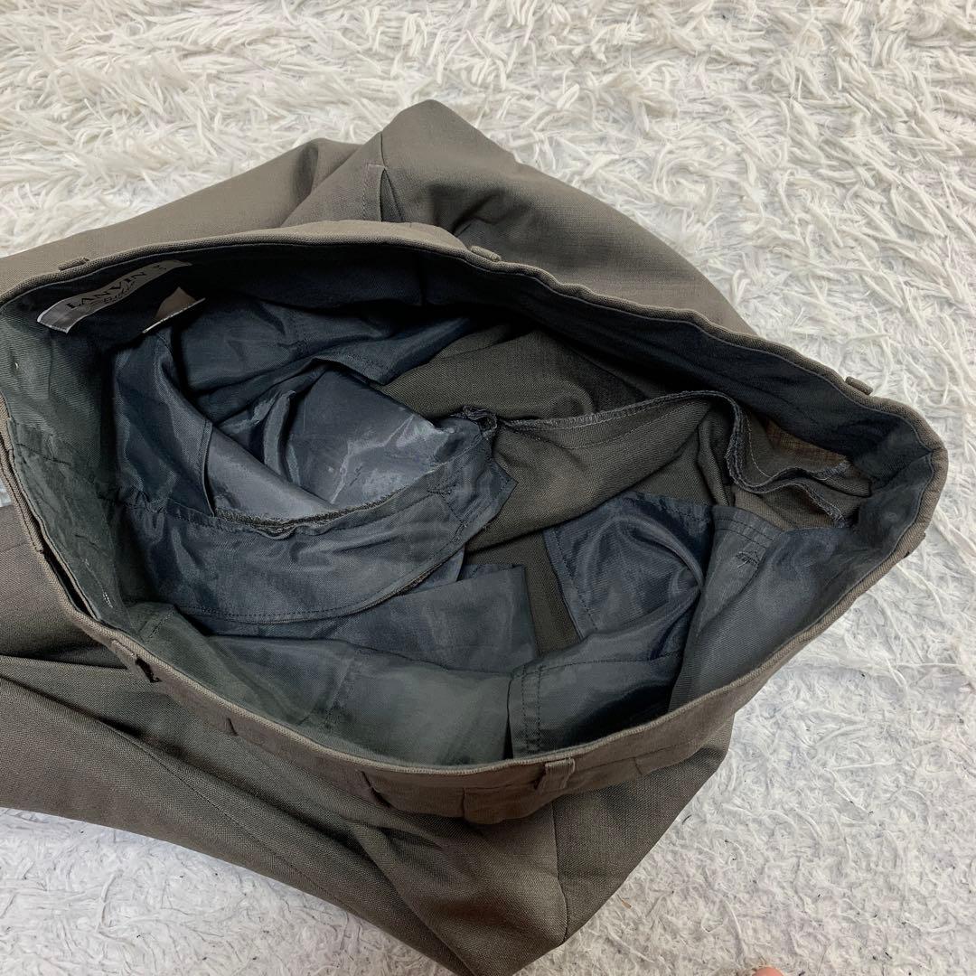 【極美品】LANVIN ダブルスーツセットアップ メタルボタン ビンテージ XL