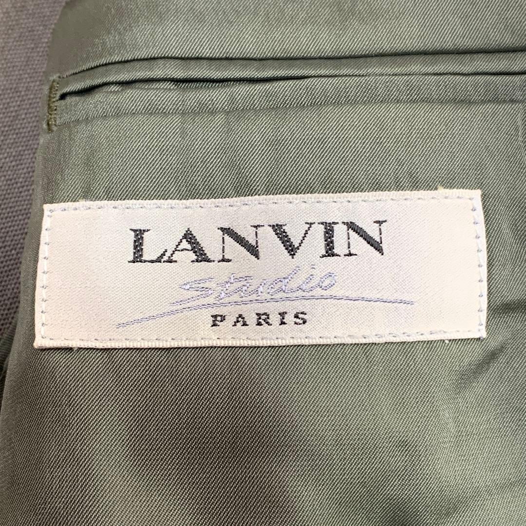【極美品】LANVIN ダブルスーツセットアップ メタルボタン ビンテージ XL