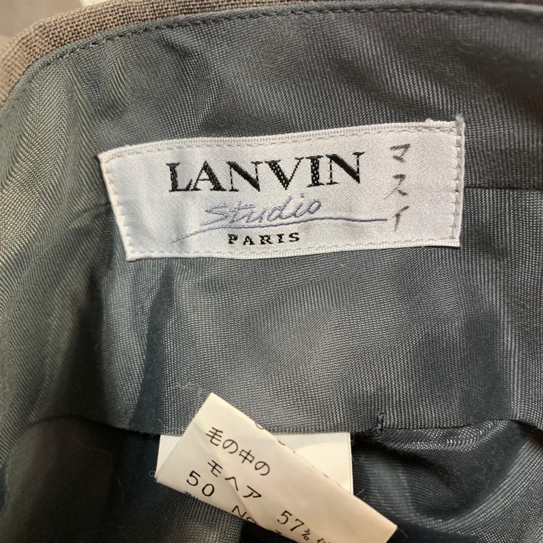 【極美品】LANVIN ダブルスーツセットアップ メタルボタン ビンテージ XL