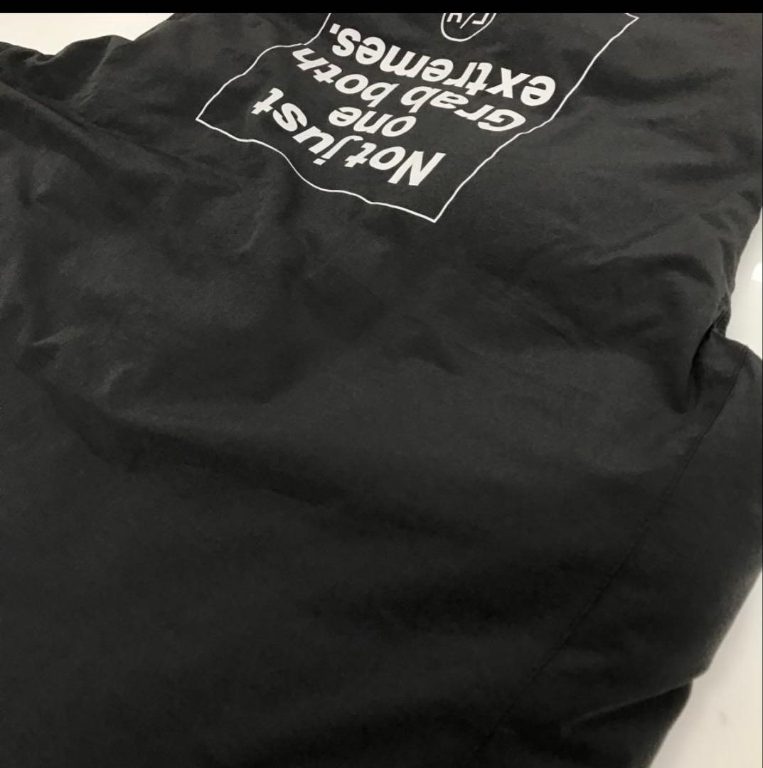 極美品　RUFFLOG ダウンベスト　グレーx白　XL