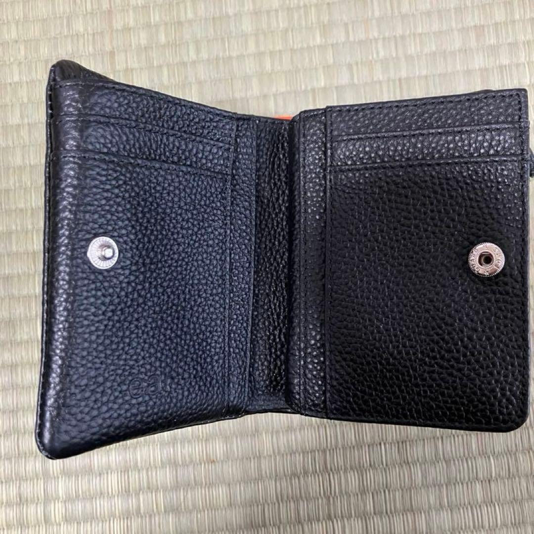 PEZ（ペッツ）x ear】コラボ/本革/コンパクト/刺しゆう折り財布