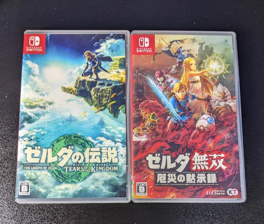 ゼルダの伝説ティアーズオブキングダム、ゼルダ無双厄災の黙示録　（2本セット）